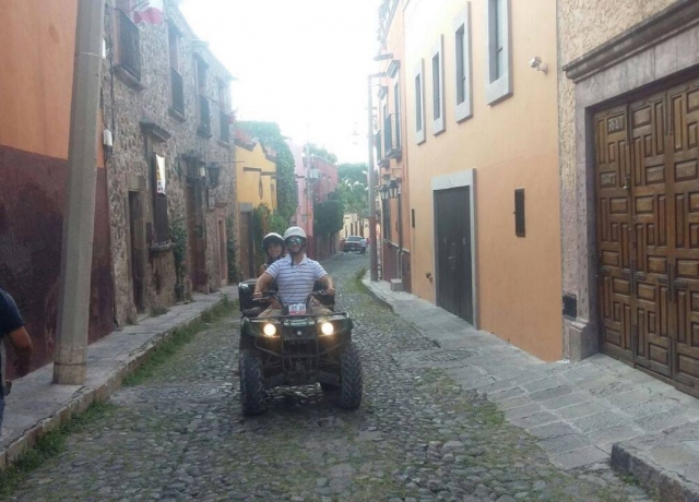  On an ATV between the streets 