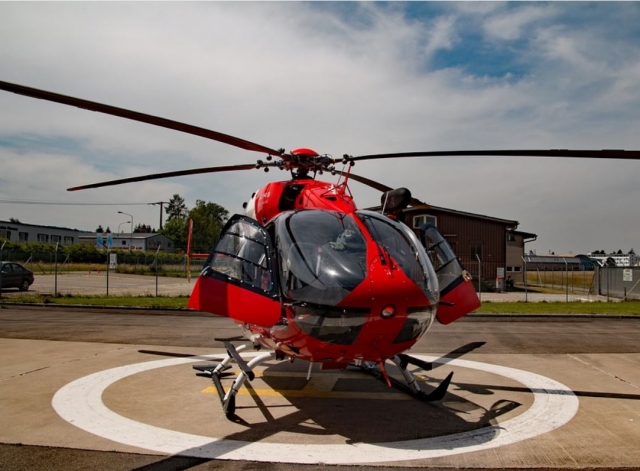 Helicopter at the heliport