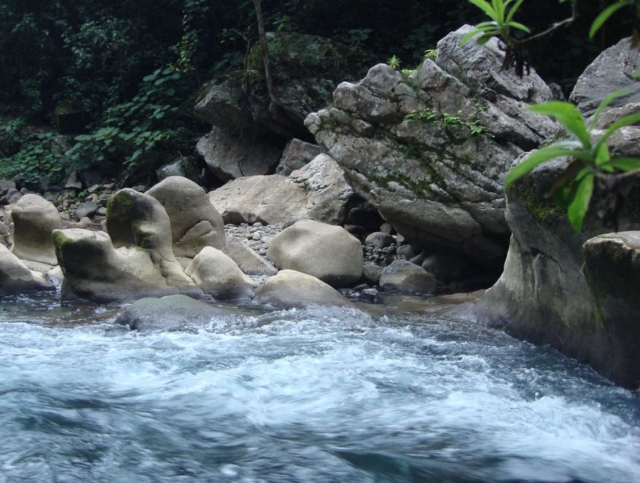  Bord de la rivière Huasteca 