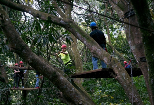 Festhalten am Kabel mit die Hände