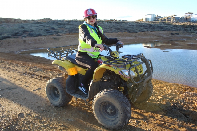  En VTT sur la route 