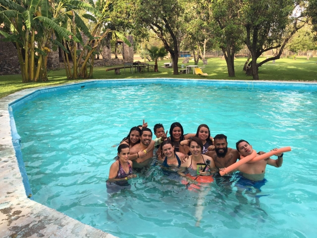 En el campamento