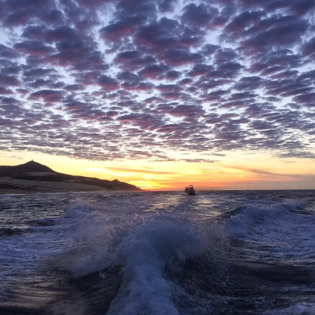  Sunset on the way back 