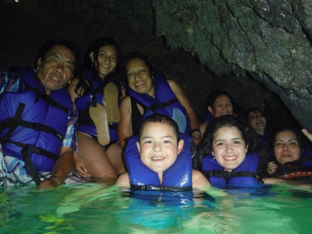 En las cuevas sumergidos