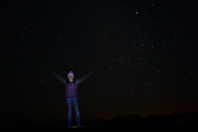 Hazte una foto en la noche