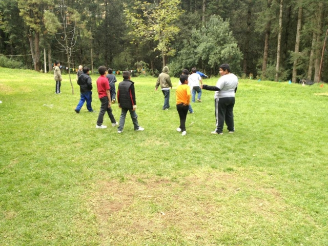  In the open field 