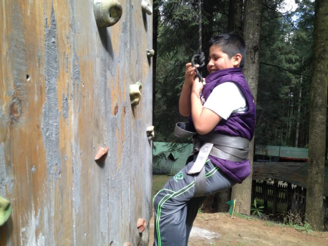  In the climbing 