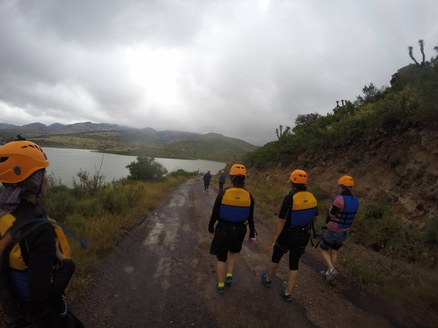  Arriving at the lake 