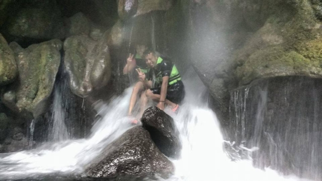  With the water on your head 