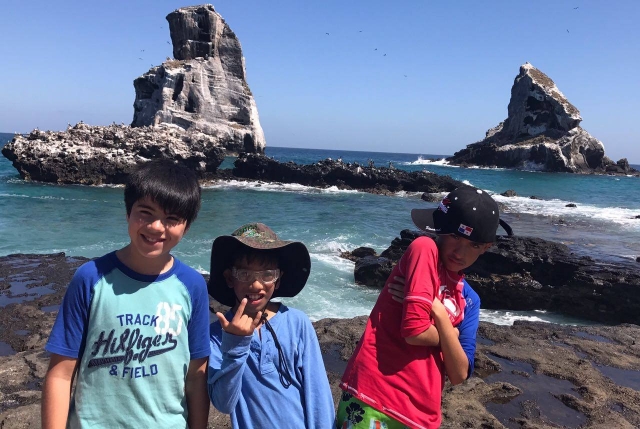  With the kids visiting 