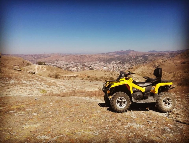 Las vistas en la cuatrimoto
