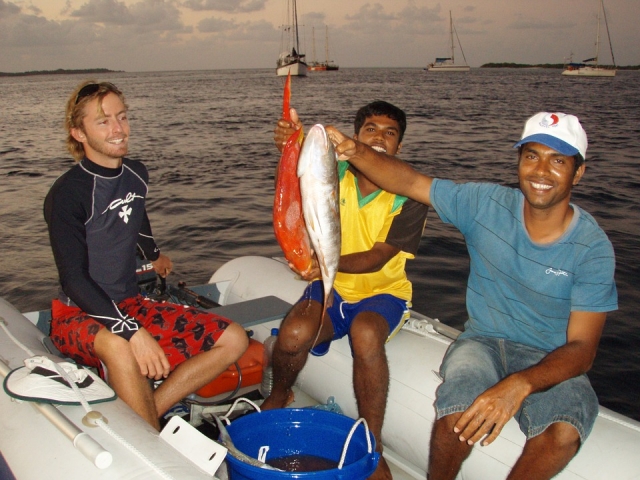  Pesca com os monitores 