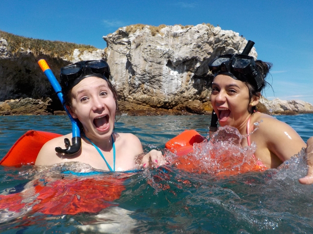 Snorkel con los amigos