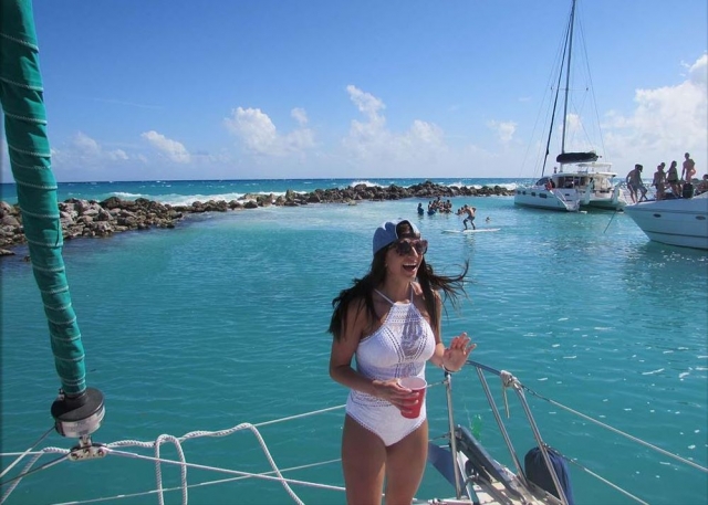  In barca a Playa del Carmen 