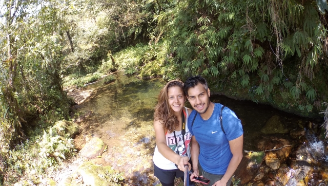  randonnée en couple dans notre écoparc de Cuetzalan 