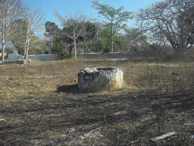 Pozo en la ex hacienda henequenera