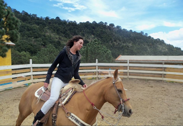  Horseback riding in the ranch 