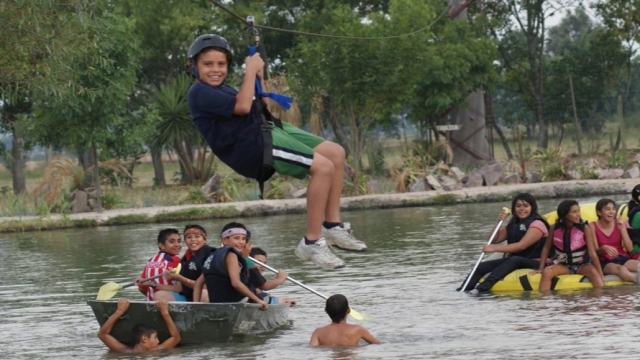  Jump on the zip line 