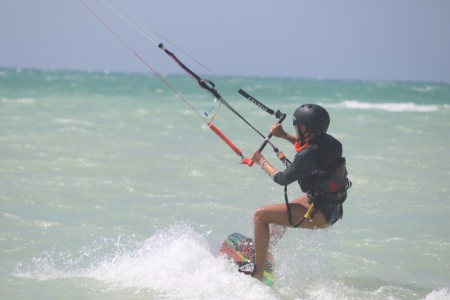  kitesurfing in Yucatán 
