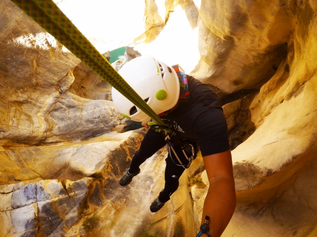  Rappelling in El Salto 