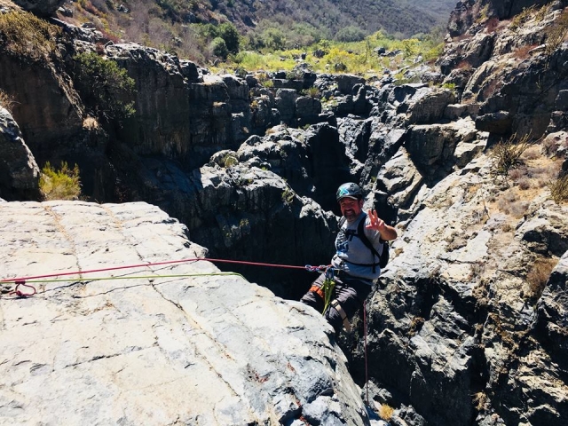  Rappel through areas of Baja Clifornia 