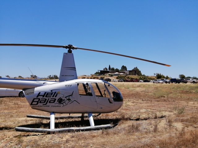 Fly in a helicopter over Valle de Guadalupe