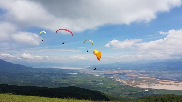 Panorama de Tapalpa desde parapente