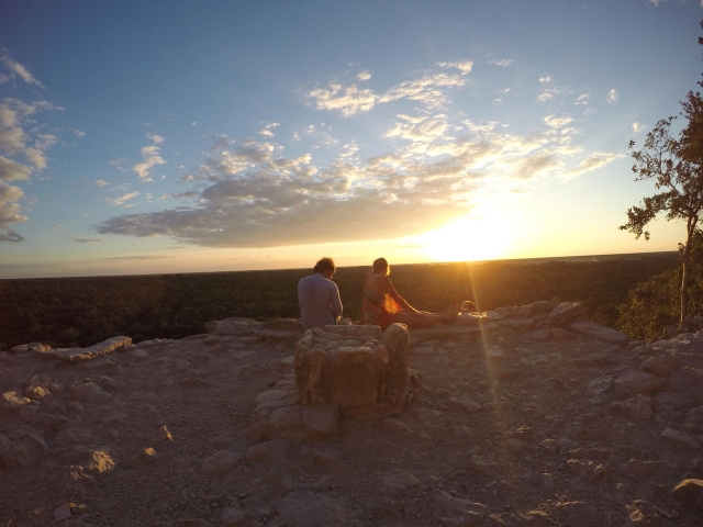  Sonnenuntergang in Cobá 