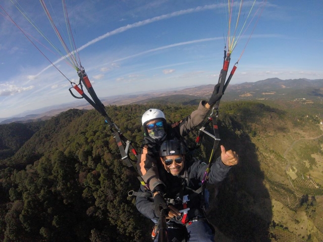 Parapente en modo tándem