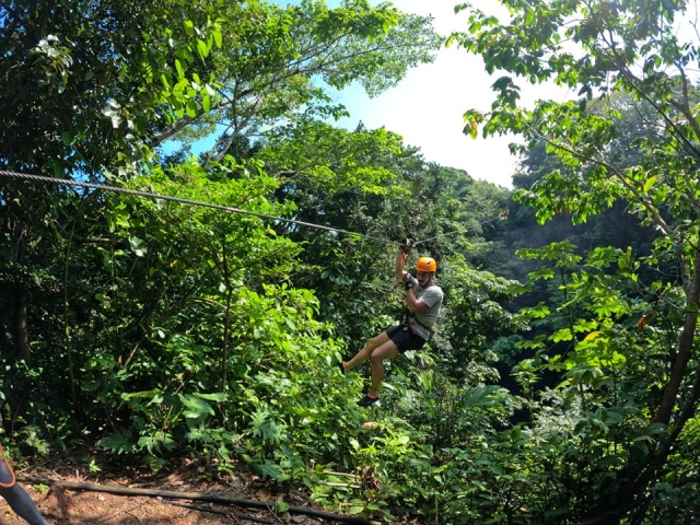  Seilrutsche in Cascada el Tucan 