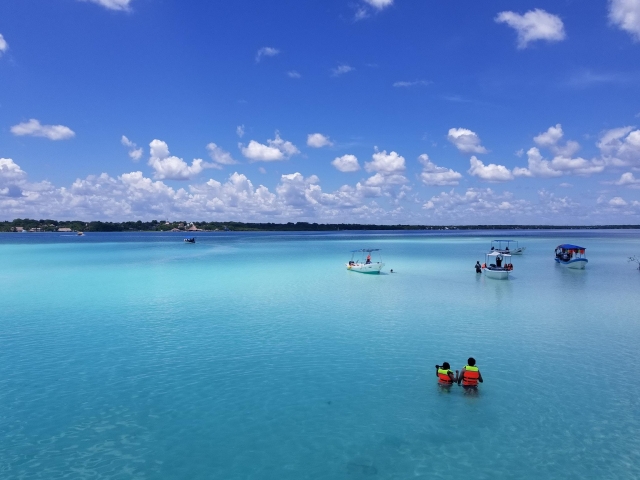 Disfrutando de Bacalar