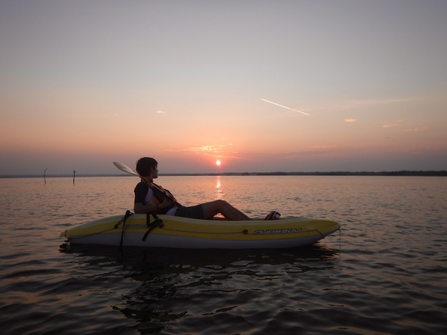  Kayak sunset 