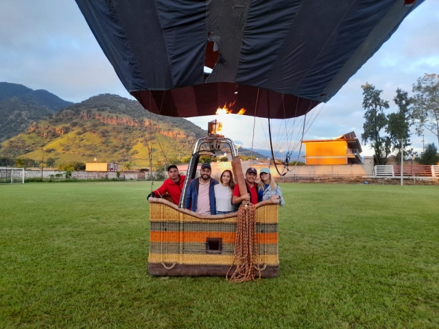  Démarrage du vol en montgolfière 