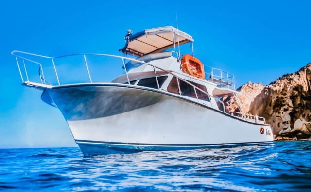 Barco para clases de buceo