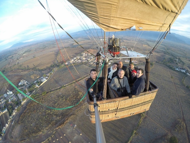 Selfie aus dem Ballon 