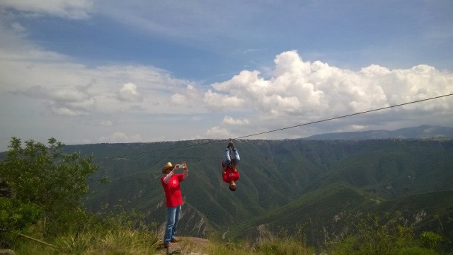  La meilleure photo sur la tyrolienne 