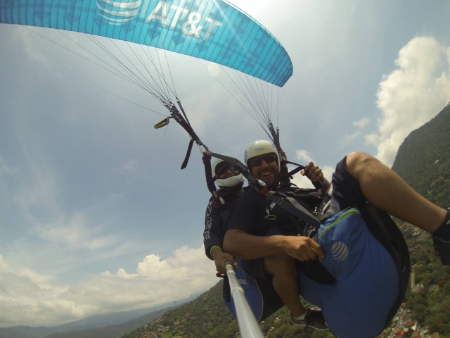 Un inolvidable vuelo en parapente
