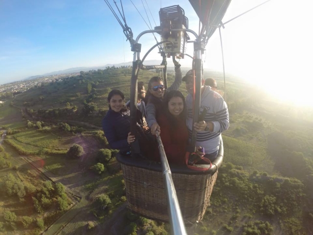  Foto durante il volo in mongolfiera 