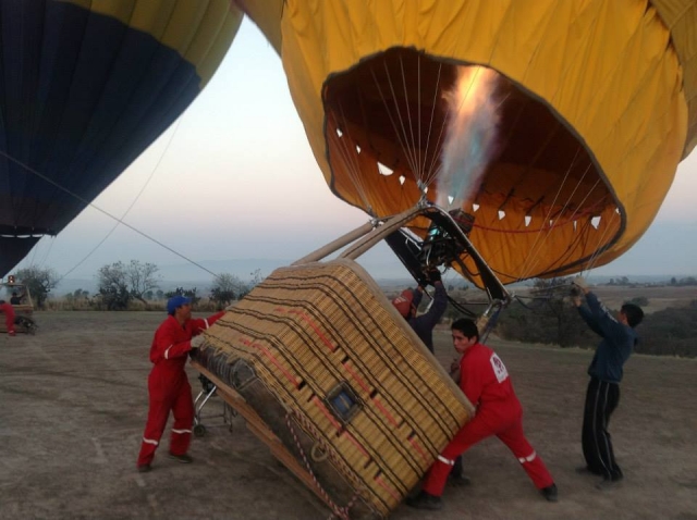 Inflado del globo