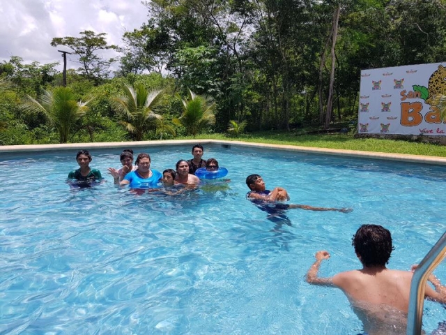  Playing in the pool