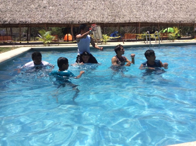 Kids in the pool 