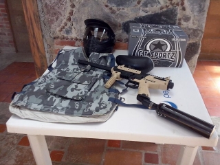 Peguei com 500 paintballs em Lerma