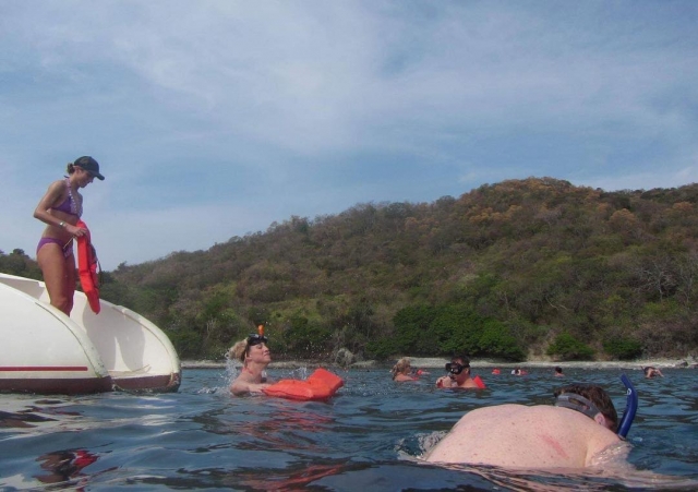  Jumping to snorkel 