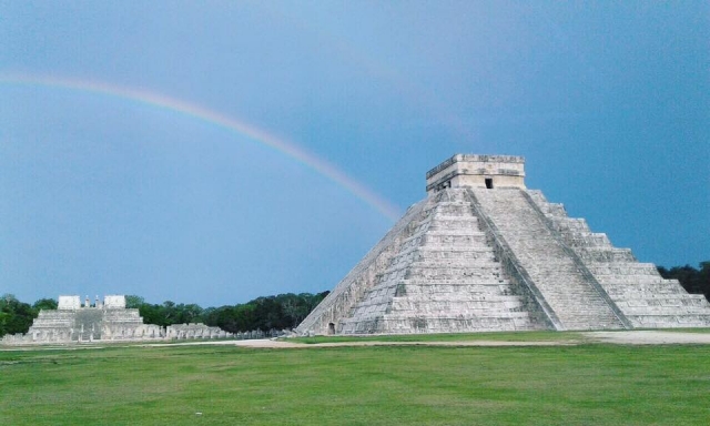 with the rainbow 