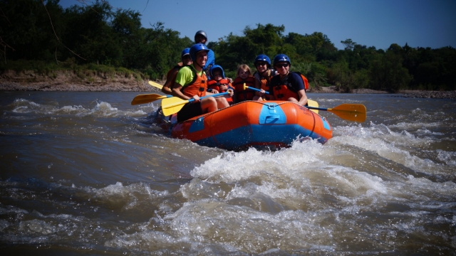 Enjoying rafting 