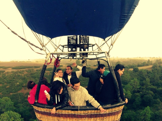 Volando en la canasta