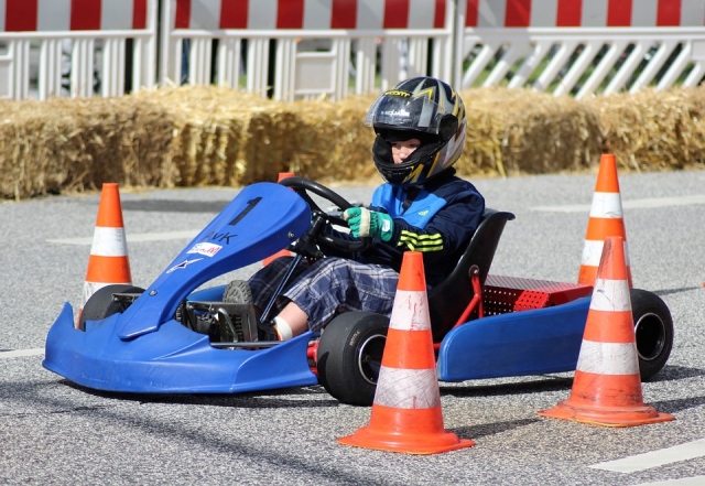  Drives a Go Kart