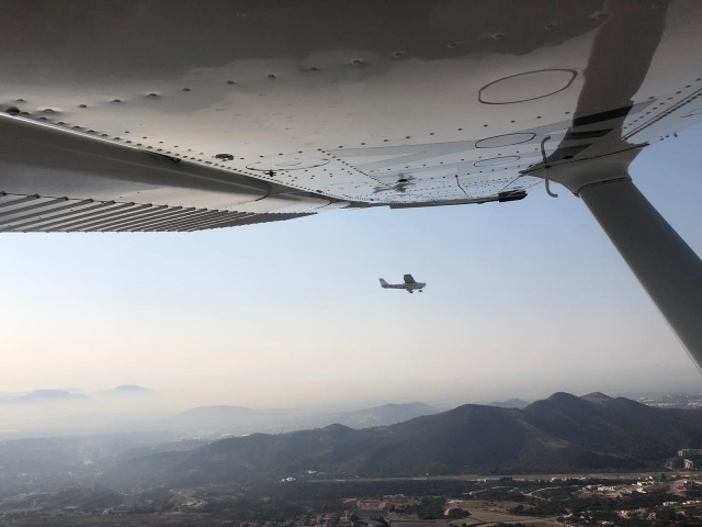 Views from the height of the plane 