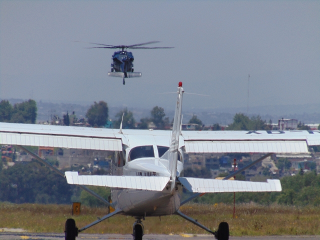  Taking off from the airfield 