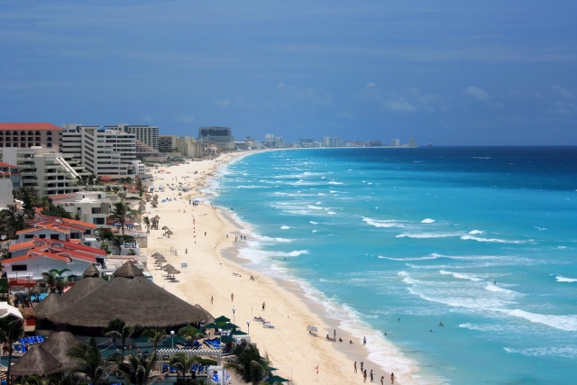  Vista delle spiagge di Cancun 